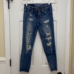 American Eagle jegging crop size: 4